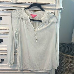 Lilly Pulitzer Elsa Top in White, Size Small, NWOT